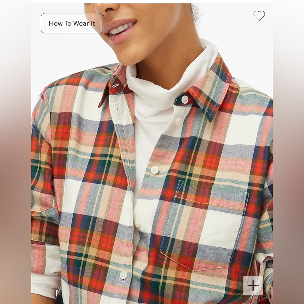 J. crew Women’s Flannel shirt